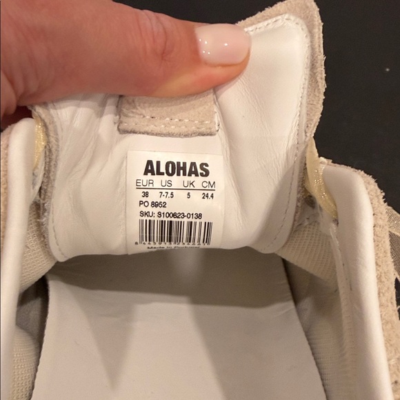 Alohas TB.490 Cream Lace Detail Sneakers – Women’s Size 38 - Picture 12 of 12